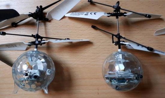 Fliegender Spinner Handgesteuerte Flying Drohne mit 360° Drehung Herefun Mini Drohne Fliegender Ball Spielzeug LED Leuchten Fliegendes Spielzeug für Kinder Geschenke Flying Ball Spielzeug