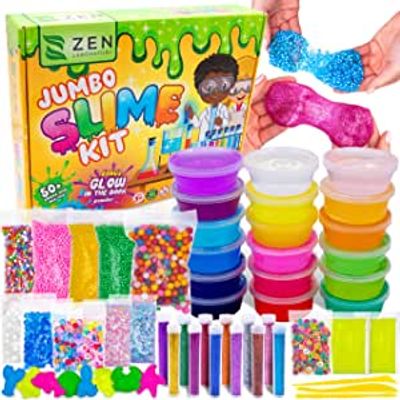 Kinder DIY Slime Kit mit 48 Glitter Pulver Einhorn Schleim Selber Machen NEU 