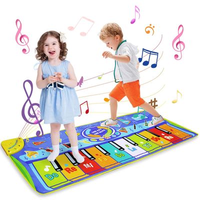 Kinder Klaviermatte Spielmatte Spielzeug Tanzmatte Mehrfarbig Tanzmatte Keyboard 