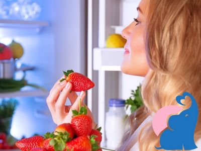 Erdbeeren sind fuer stillende Muetter