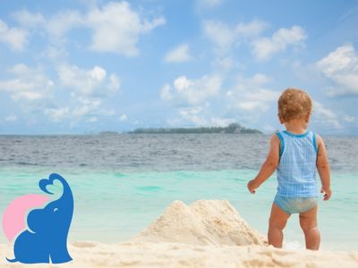 Kinder pinkelt einfach ins Meer