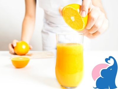 Orangensaft in der Stillzeit