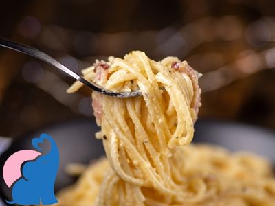in der Schwangerschaft Carbonara essen