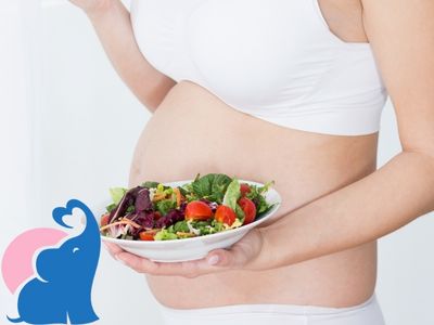 in der Schwangerschaft Salate essen