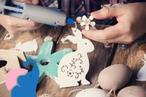 Osterdeko basteln mit Naturmaterialien