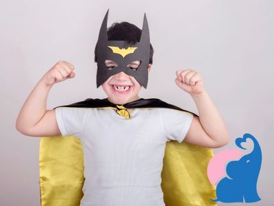 Batman-Maske basteln Schnell Einfach