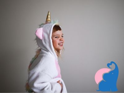 Einhorn-Maske basteln Schnell Einfach