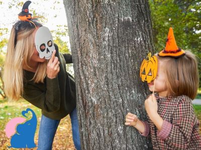 Halloween Maske basteln Schnell Einfach