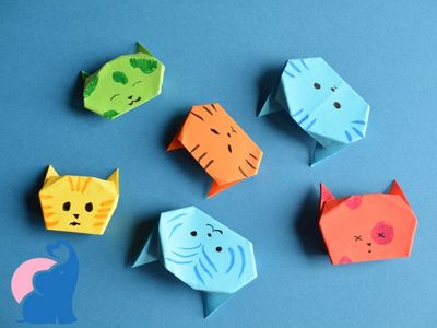 Katze basteln mit Kindern 5 einfache Ideen