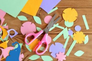 Blume basteln mit Kindern