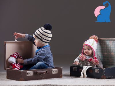 Kinderkoffer zum Draufsitzen