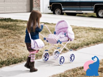 Puppenwagen fuer grosse Kinder