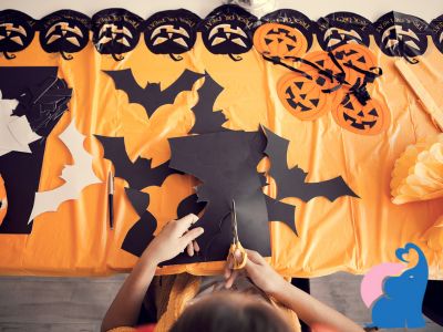 Halloween Deko basteln Kinderleichte Ideen