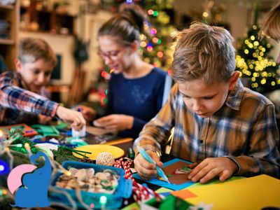 Weihnachtsbasteln mit Papptellern Ideen fuer Kinder